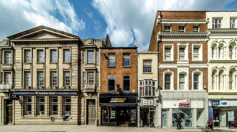 The original site of Barclays Bank in High Street