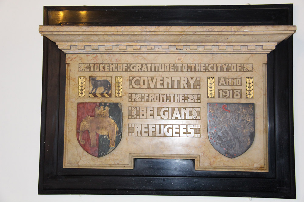 Belgian War Memorial, St Mary's guildhall