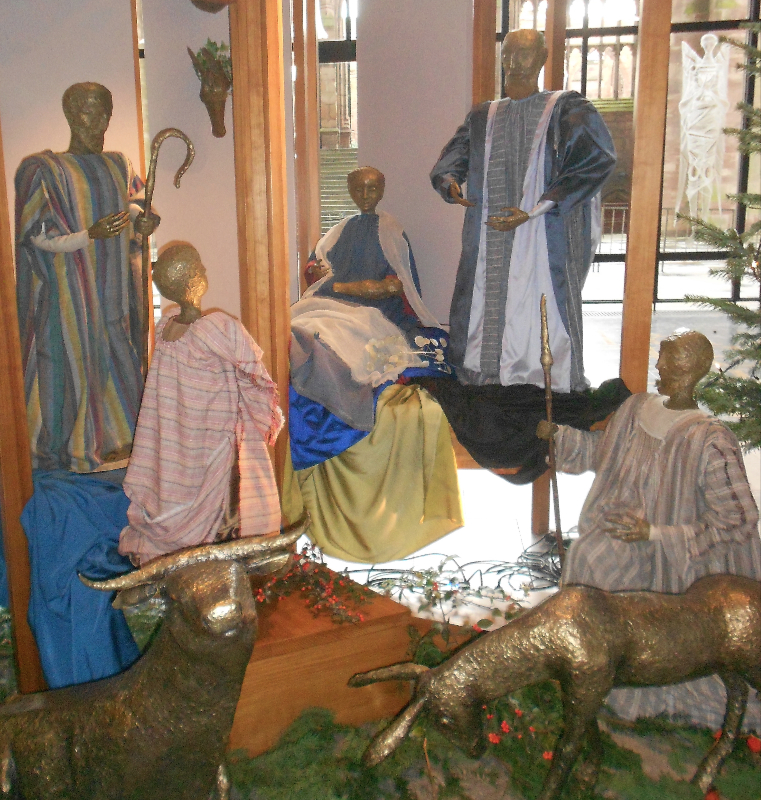 Nativity scene at Coventry Cathedral