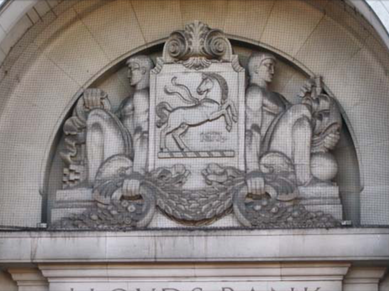 Sculpture on Lloyds Bank