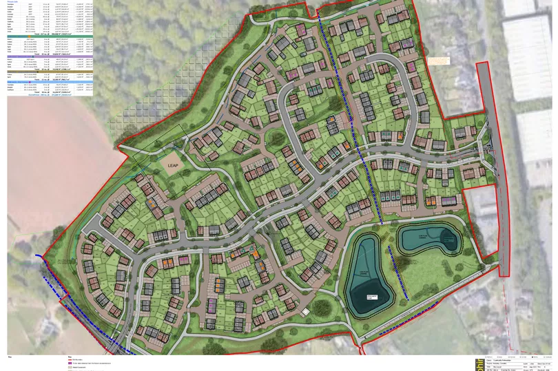 Illustrative plan of the housing development